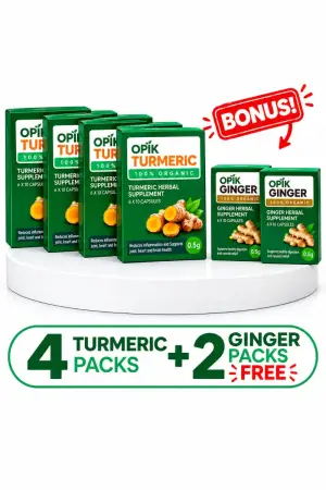 4 BOXES OF TURMERIC HERBAL SUPPLEMENT