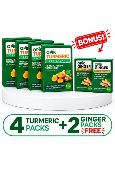 4 BOXES OF TURMERIC HERBAL SUPPLEMENT