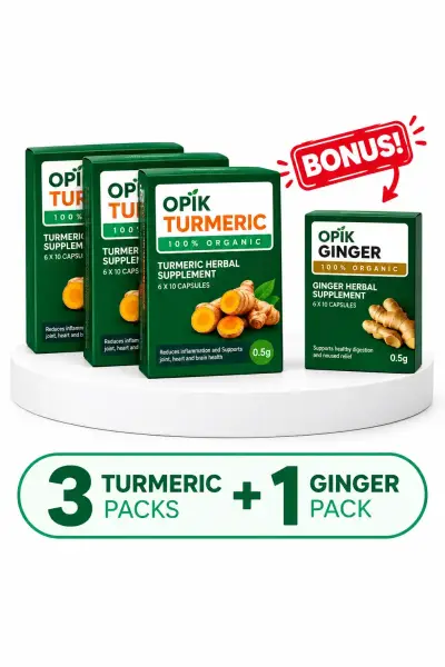 3 BOXES OF TURMERIC HERBAL SUPPLEMENT
