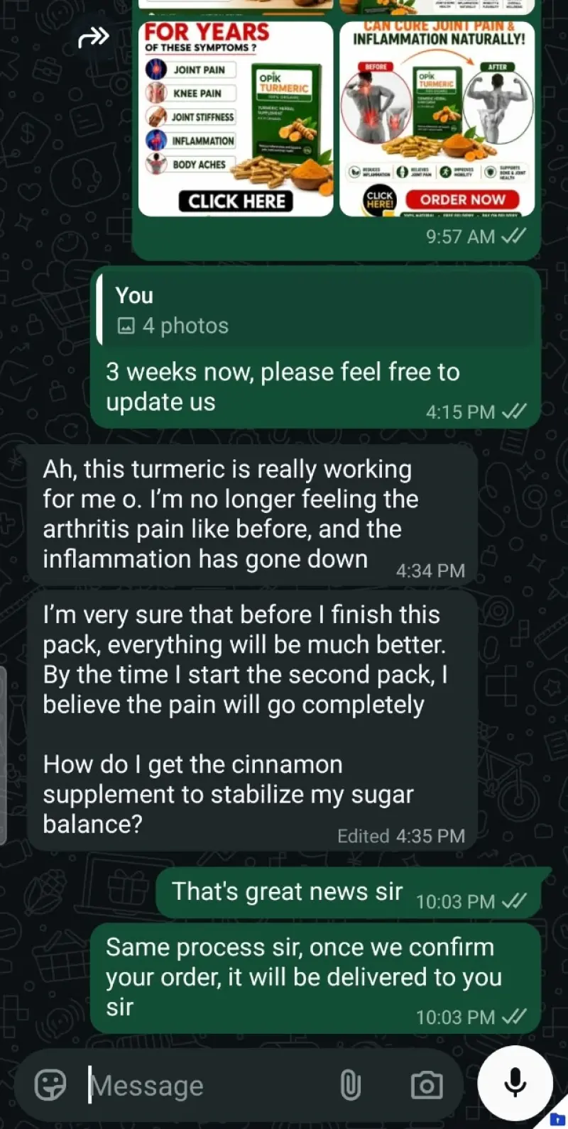 WhatsApp Testimonial