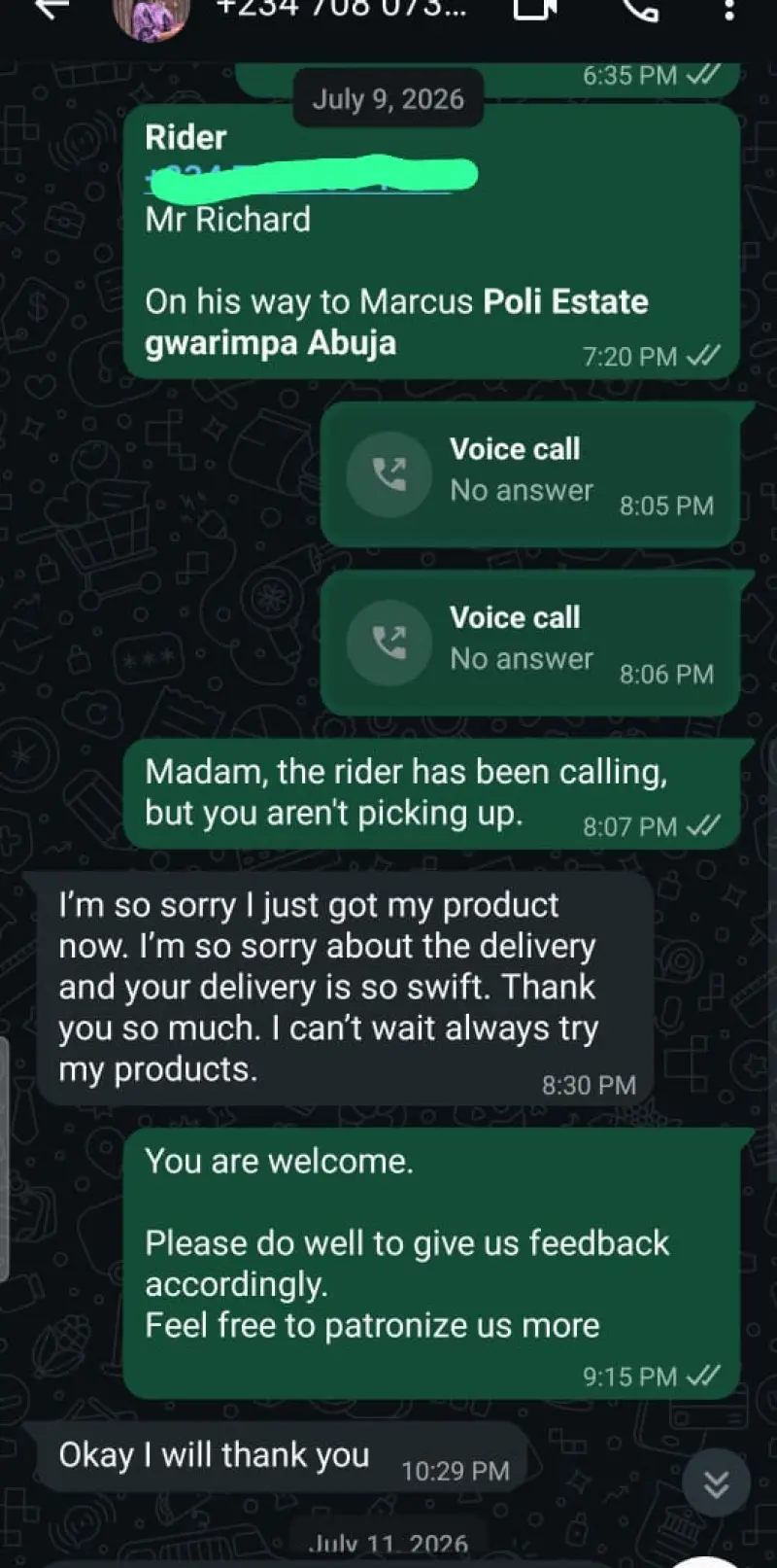 WhatsApp Testimonial